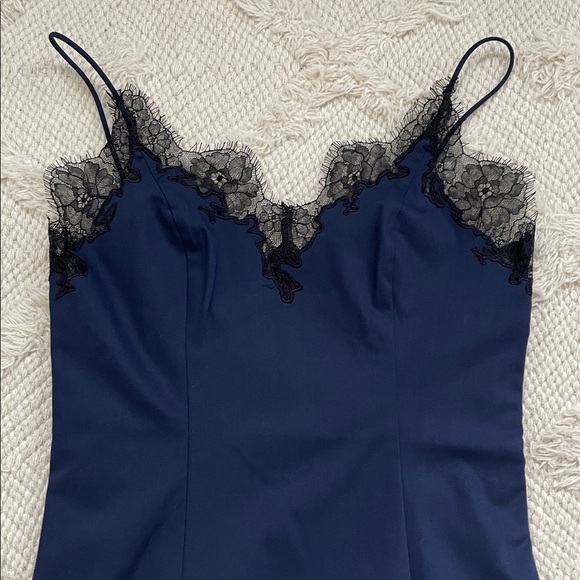 STAUD Nadia Lace Trimmed Midi Dress - Picture 4 of 7